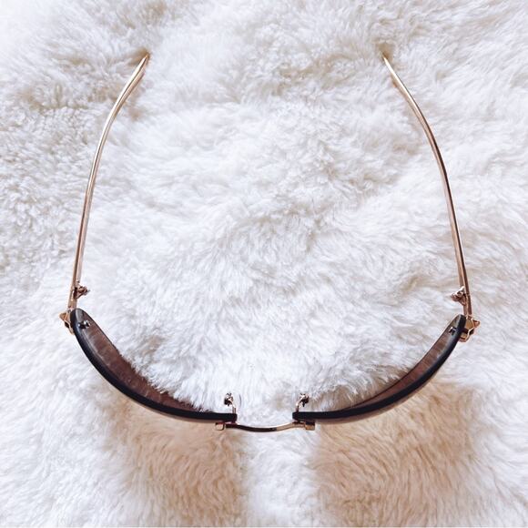 Ophelia Brown & Clear Floral Chic Sunglasses - Picture 5 of 10